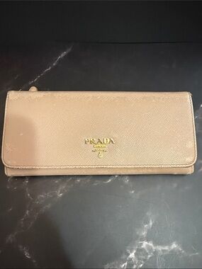 Prada Saffiano Leather Continental Wallet